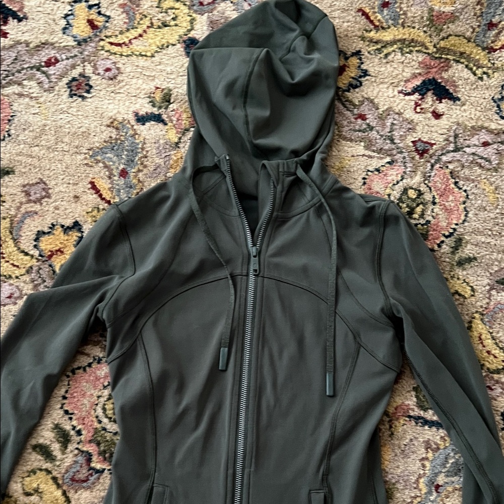 Lululemon Hooded Jacket in Olive Green